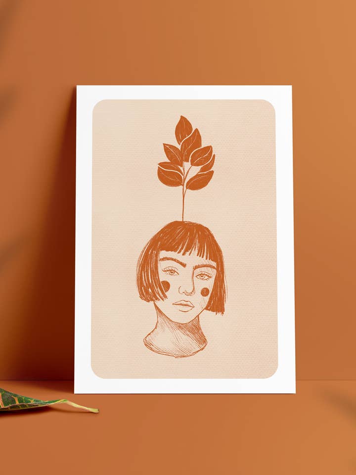 Poetic face vase for wholesale by Agatha Dessine