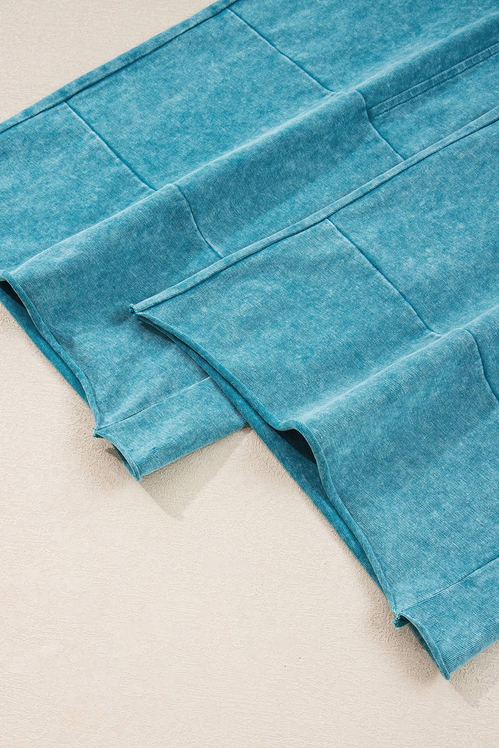 FULL TIME PURCHASE - Wholesale Pants - Women's - Mineral Wash Lace-up High Waist Raw Hem Patched Pocket Pants12