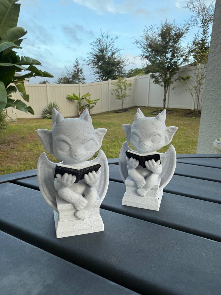 Reading Gargoyle | Bookshelf Decor for wholesale by Create Fantasy Crafts