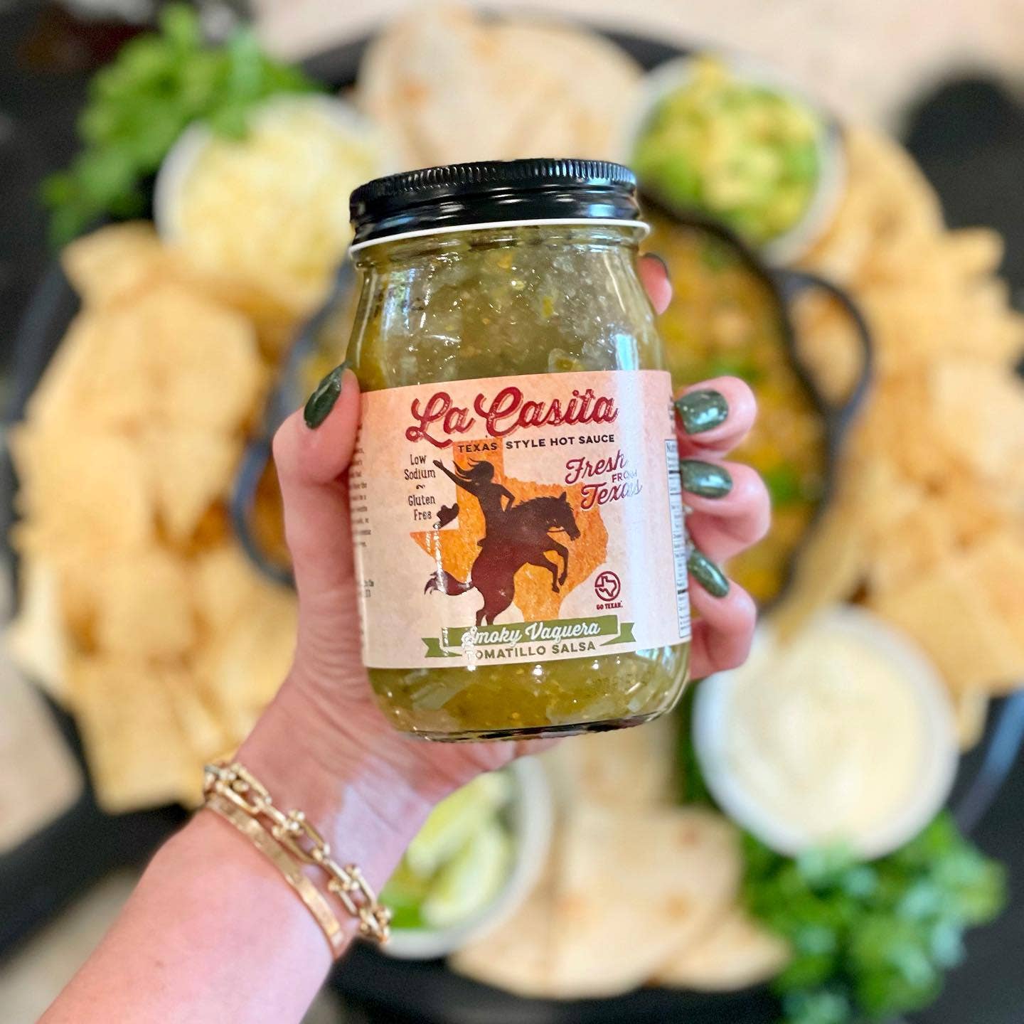 La Casita Hot Sauce - Wholesale Salsa - Smoky Vaquera  Tomatillo Salsa3