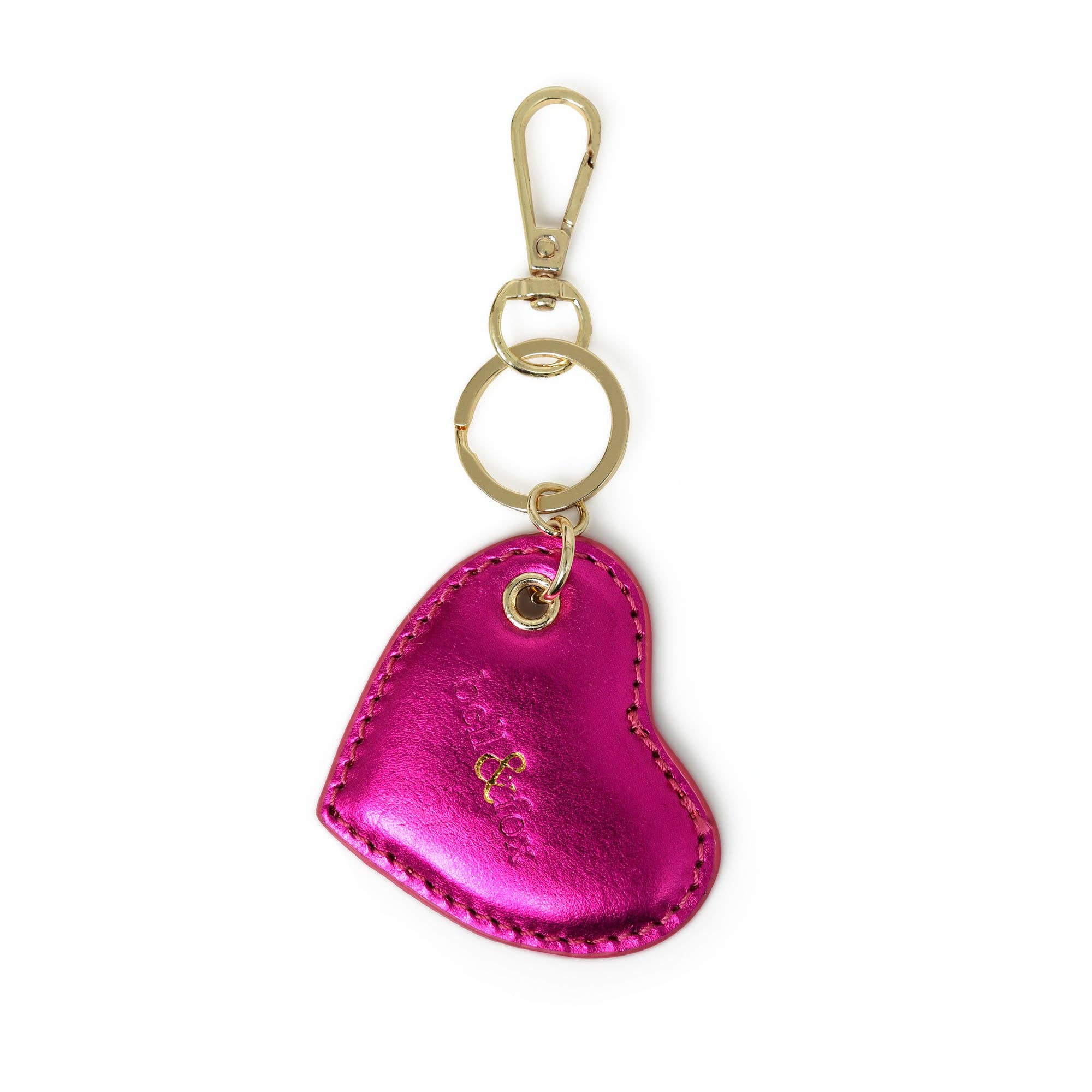 bell&fox – wholesale Keychain – Women's – CUPID Heart Keyring - Fuschia Metallic0