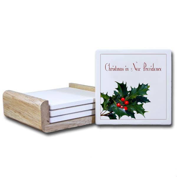 C825- Mistletoe com texto vermelho por atacado de Paint The Town