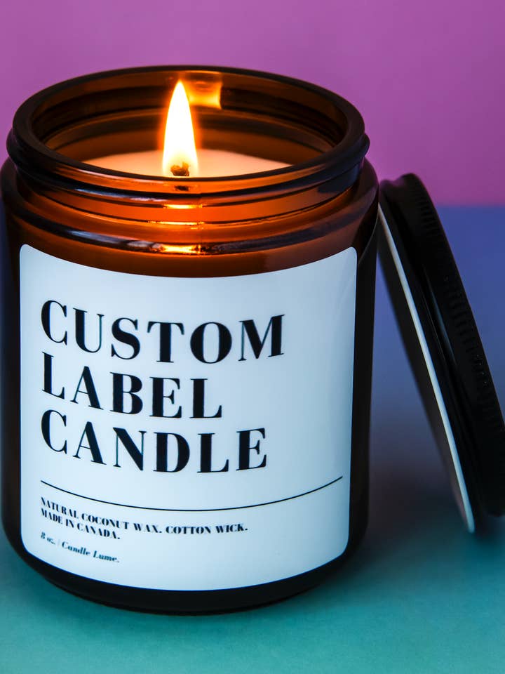Custom Label Candle for wholesale by Candle Lume