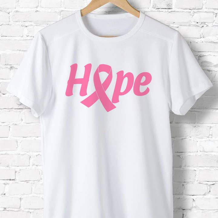 Chemise Hope Breast Cancer, ruban rose, Breast Cancer Warrior pour la vente par ShopLukeGifts
