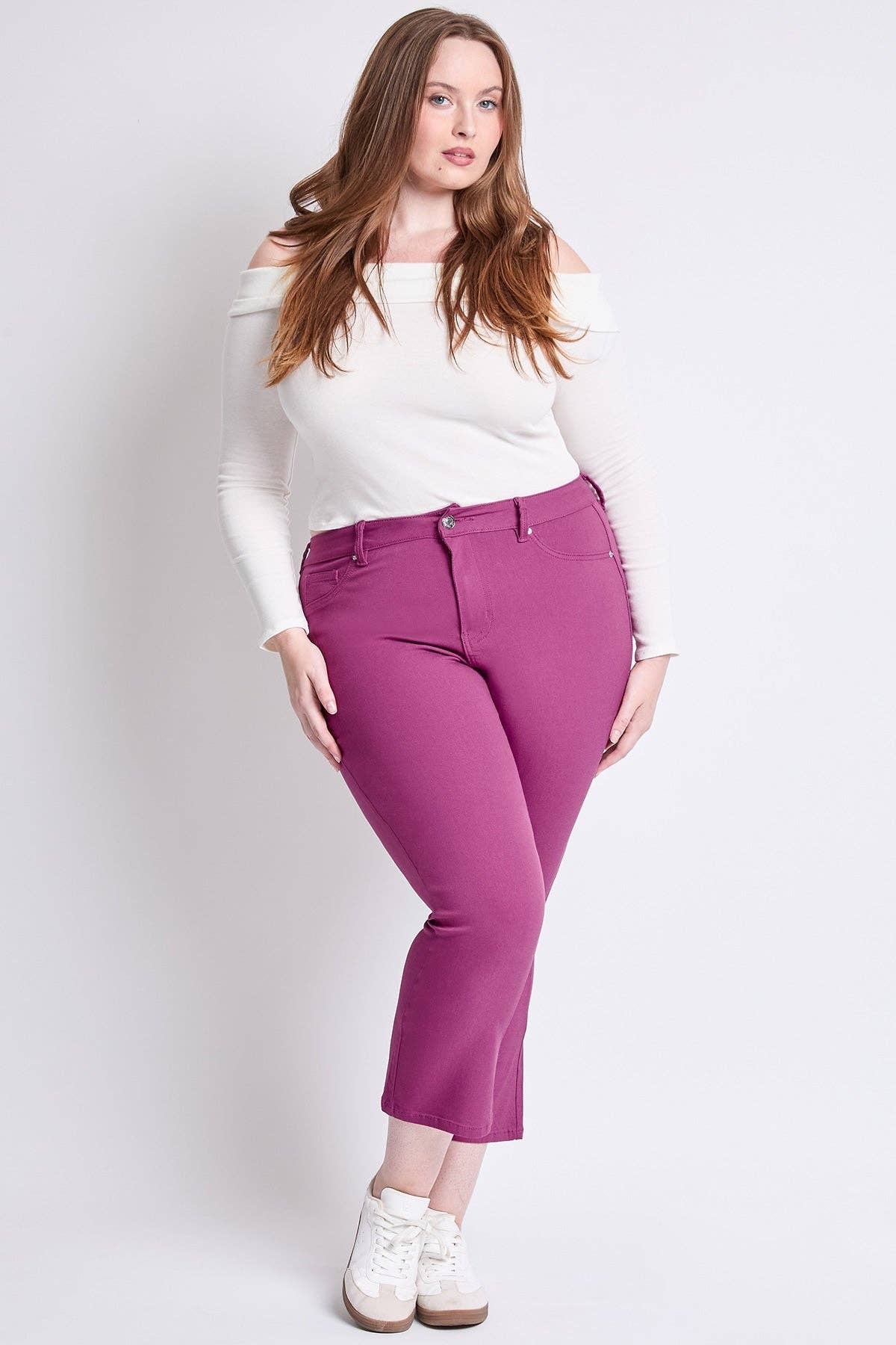 YMI - Vendita all'ingrosso Pantalone - Donna - Pantaloni a zampa taglio corto Plus Hyperstretch-EP20673110