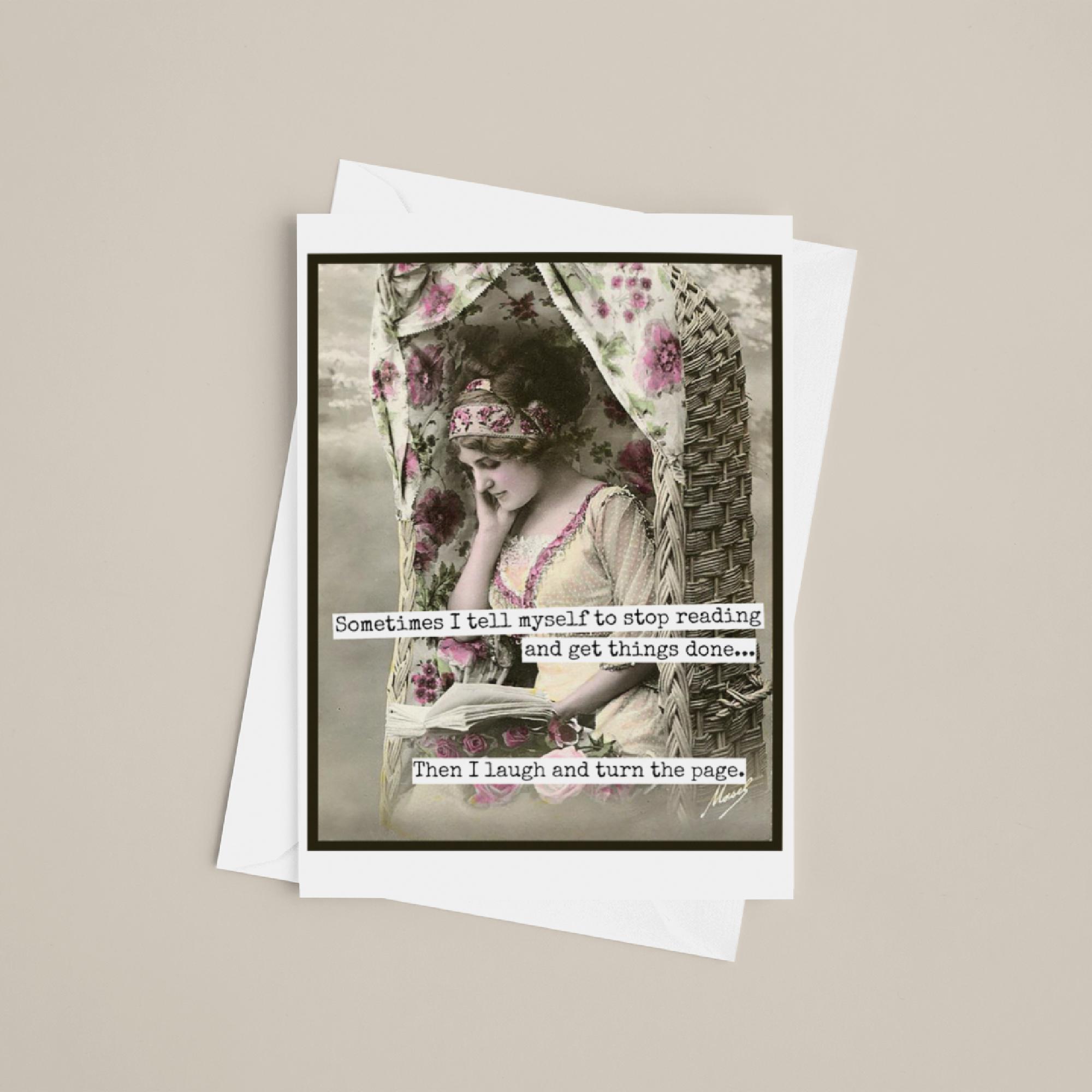 Raven's Rest Studio - Vendita all'ingrosso Biglietti di auguri generici - Biglietto d'auguri. Poi rido e giro pagina.3