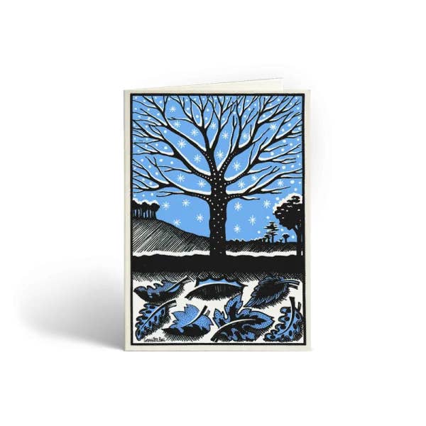 Cressida Bell - Wholesale Christmas card - Snowy Tree Christmas Card Pack