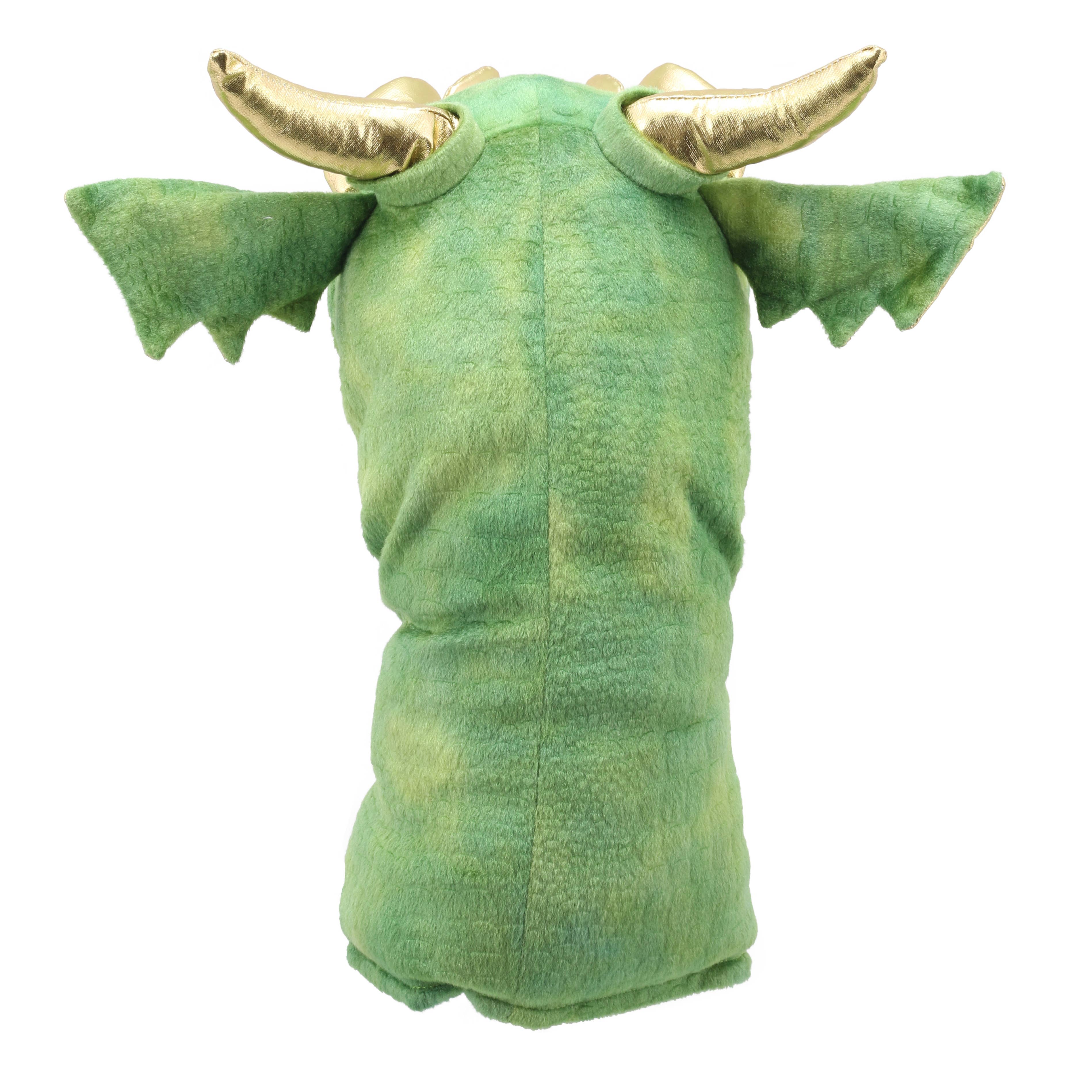 The Puppet Company (US) - Wholesale Puppet - Kids & Baby - Large Dragon Heads Hand Puppet - Green Dragon2