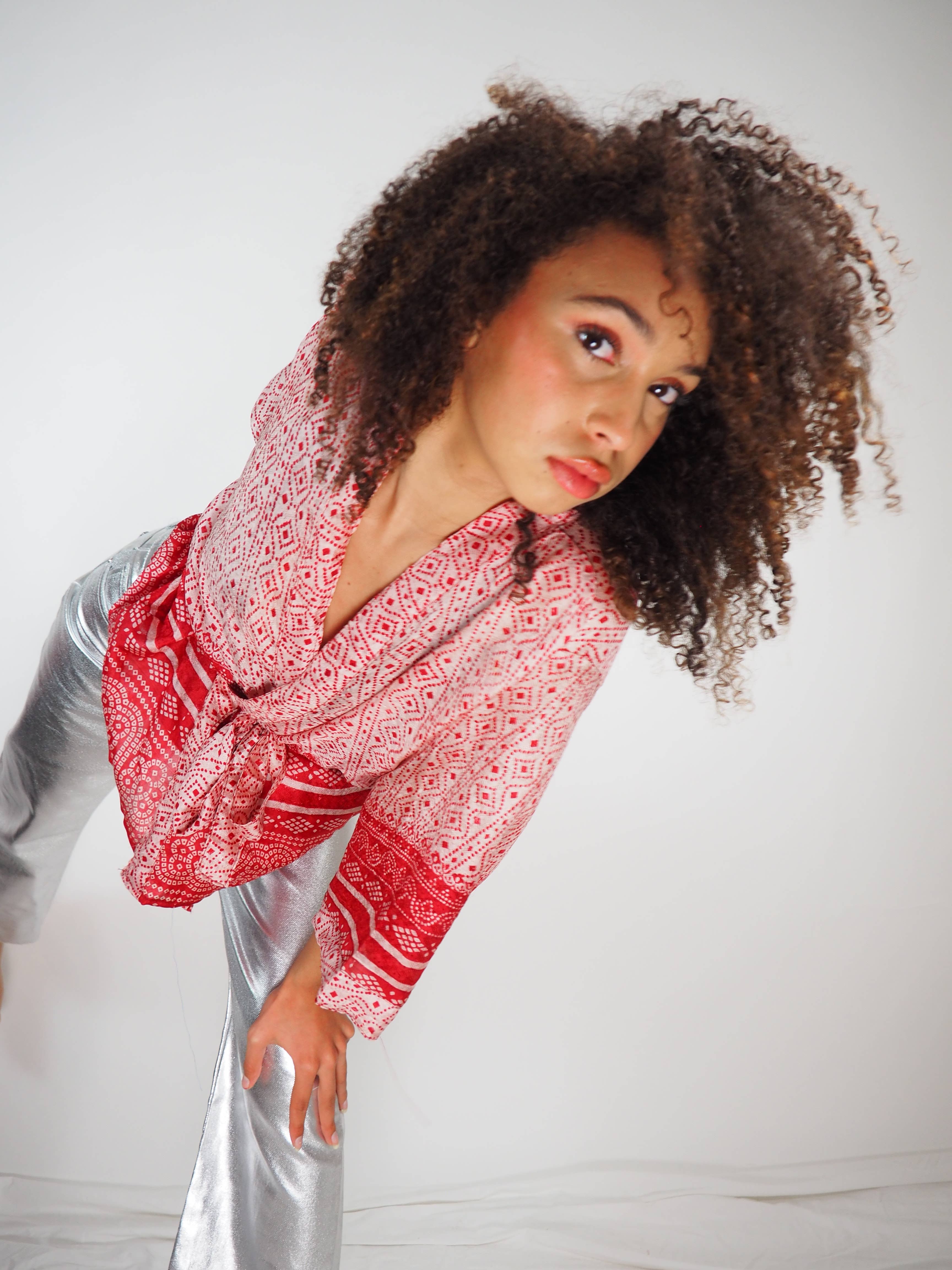 Vagabond Ibiza - Wholesale Kimono - Women's - The Kardash Kimono Short – Up-cycled Vintage Sari Kimono 39