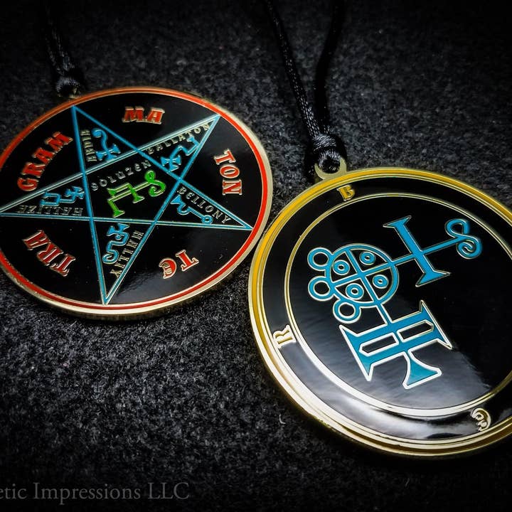 Médaillon Sigil de Buer - Sceau Démoniaque d'Ars Goetia pour la vente par Goetic Impressions