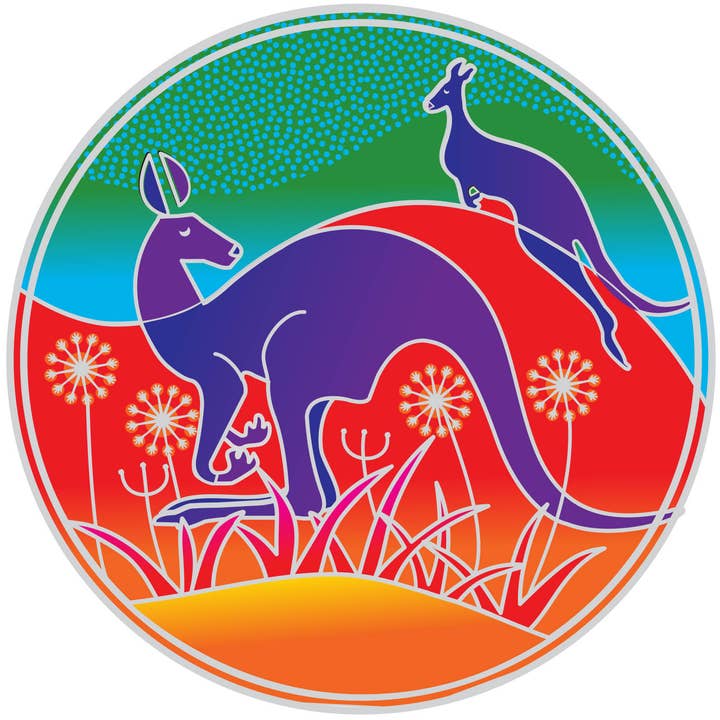 Sunseal Outback Kangaroo for wholesale by Illumination Mandalas