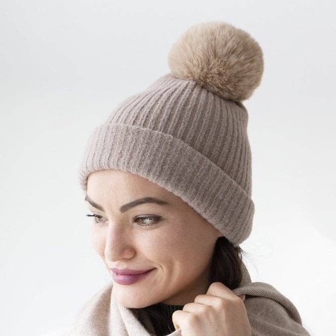 Studio Hop – wholesale Beanie – Women's – Brushed Rib Knit Beanie Hat4