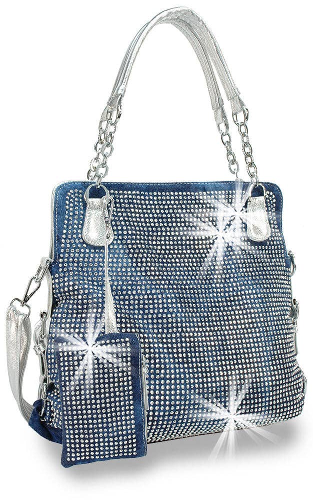Handbag Express – wholesale Axelremsväska – Dam – Strass täckt accessorized axelväska1