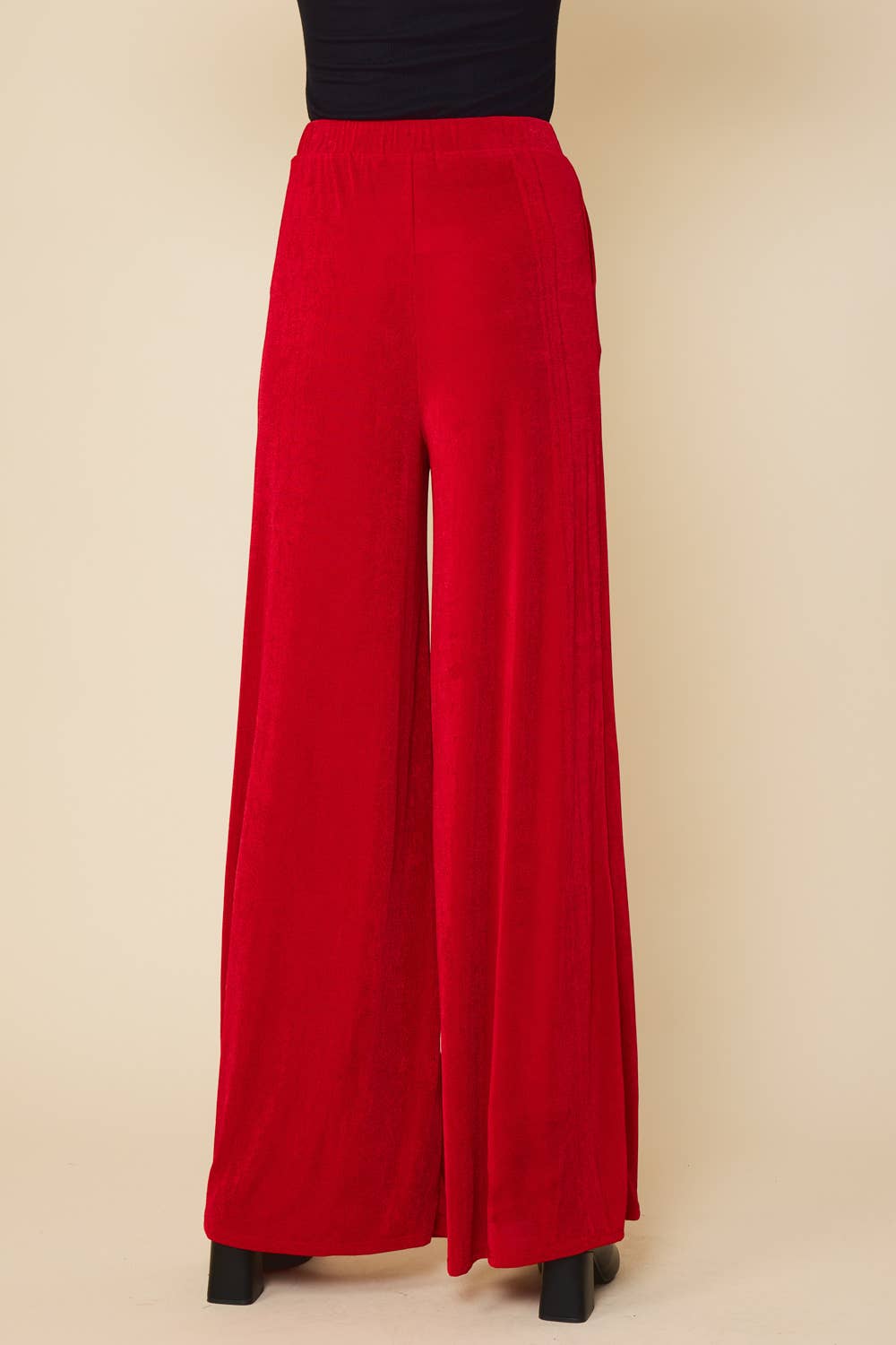 FSL Apparel - Wholesale Pants - Women's - SP7053 - WIDE LEG LONG PANTS WITH ELASTIC WAIST BAND15