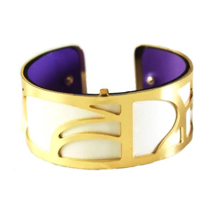Laurent Scott Collection - Wholesale Cuff Bracelet - Interchangeable Cuff - Gold Manchette0
