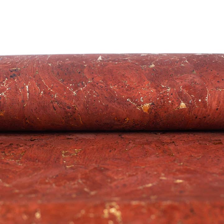 Matière liège naturel marron clair avec accents dorés COF-471 pour la vente par Meninas Bonitas Cork