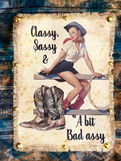 " CLASSY SASSY " FLANNEL SHIRT for wholesale by Jana's Flannels