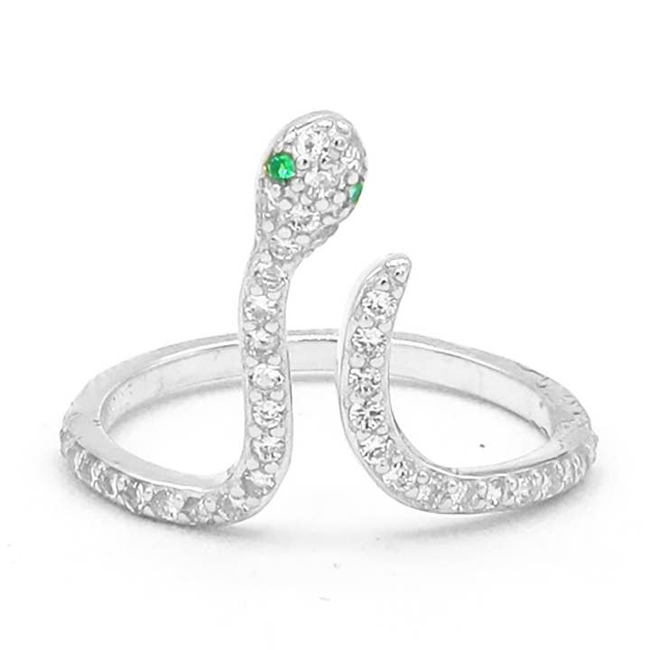 Grüne Augen Schlangenring für den Großhandel von MiniDes