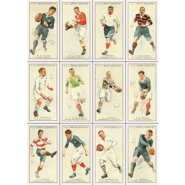 VC39 RUGBY Greeting Card Vintage Collection for wholesale by Dyson Design
