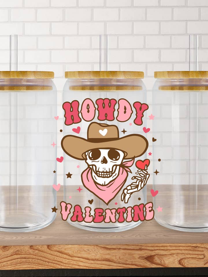 Howdy Valentine- UV DTF DECAL for wholesale by Antisocial llc
