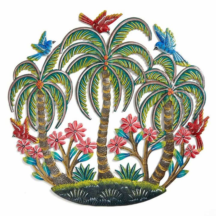 SERRV International - Wholesale Wall Accent - Tropical Oasis Metal Wall Art