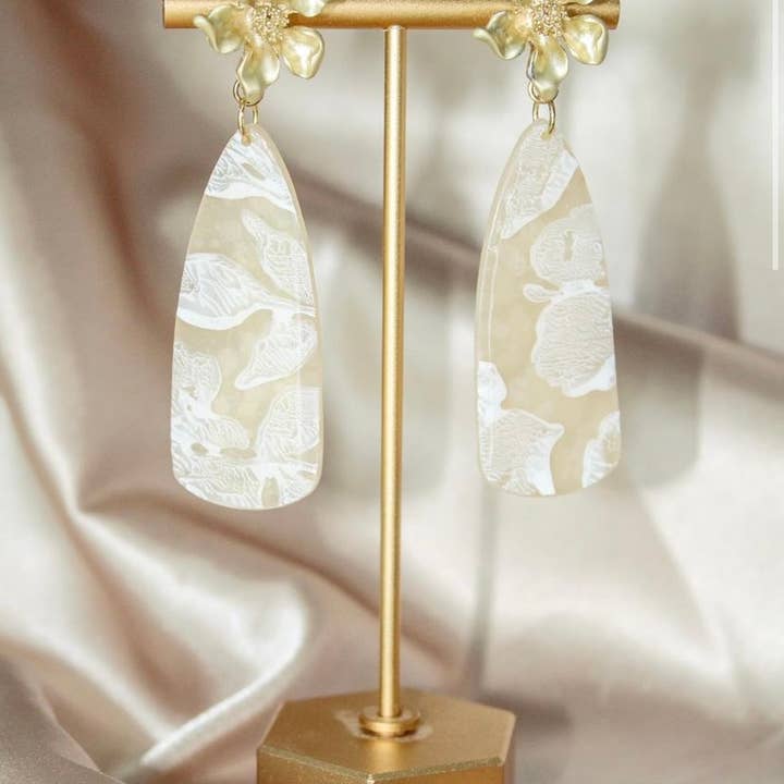 Floral Teardrop øreringe for engroshandel hos Devere Handmade Jewelry