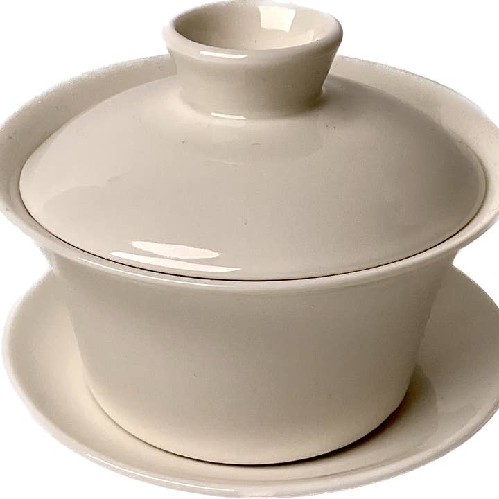 Hvid porcelæn Gaiwan for engroshandel hos Wendigo Tea