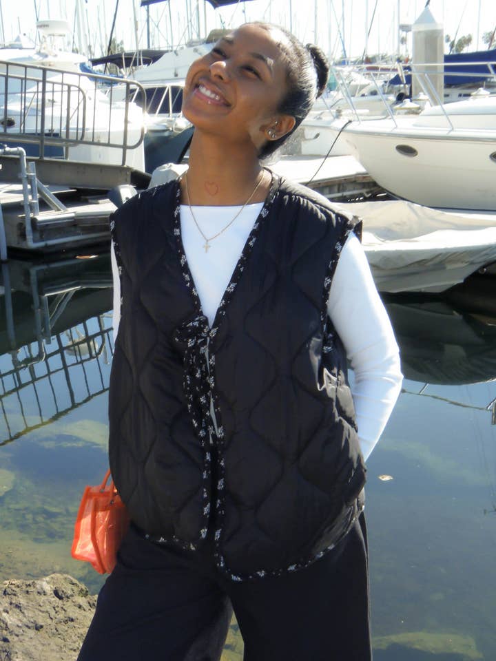 Nubi Quilted Vest for wholesale by NLT