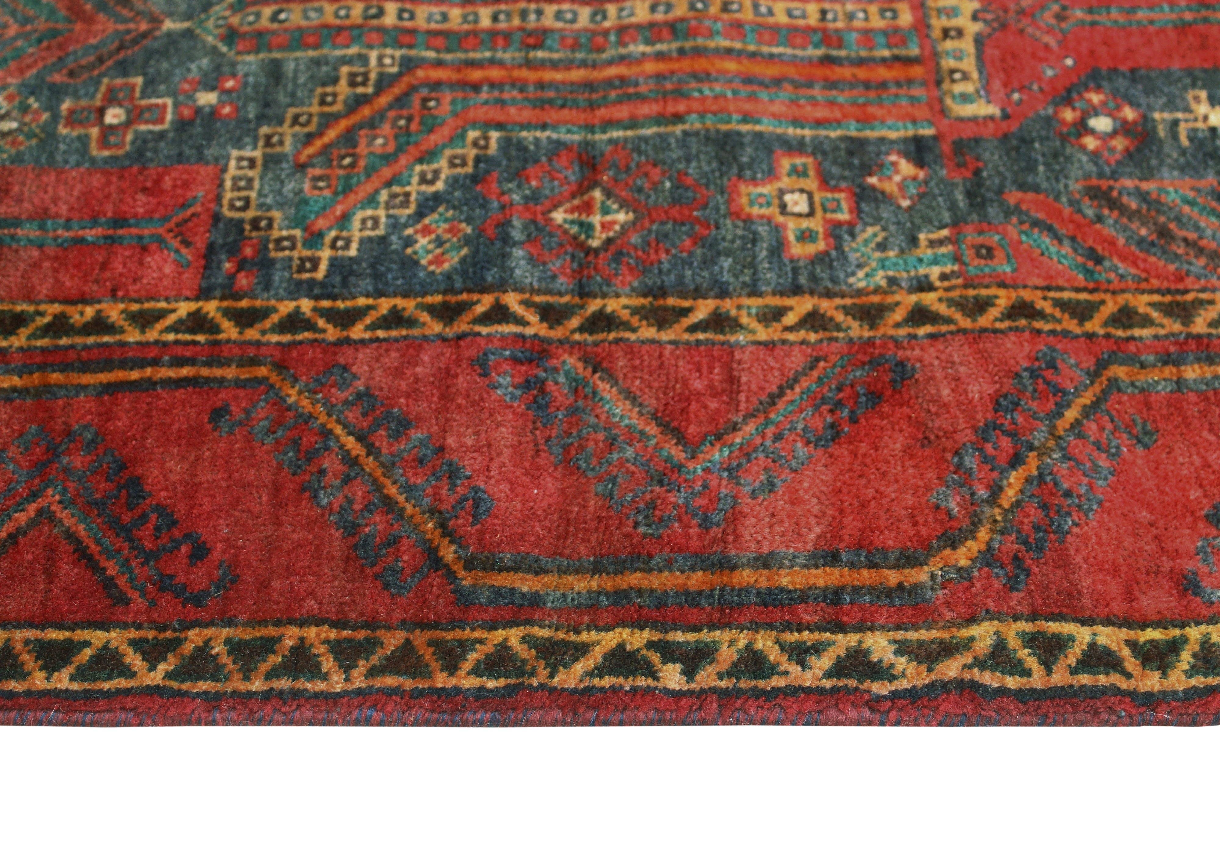 Noori Rug - Wholesale Area rug - Fine VTG Maryanne Navy/Red Rug, 3'6" x 6'11"5