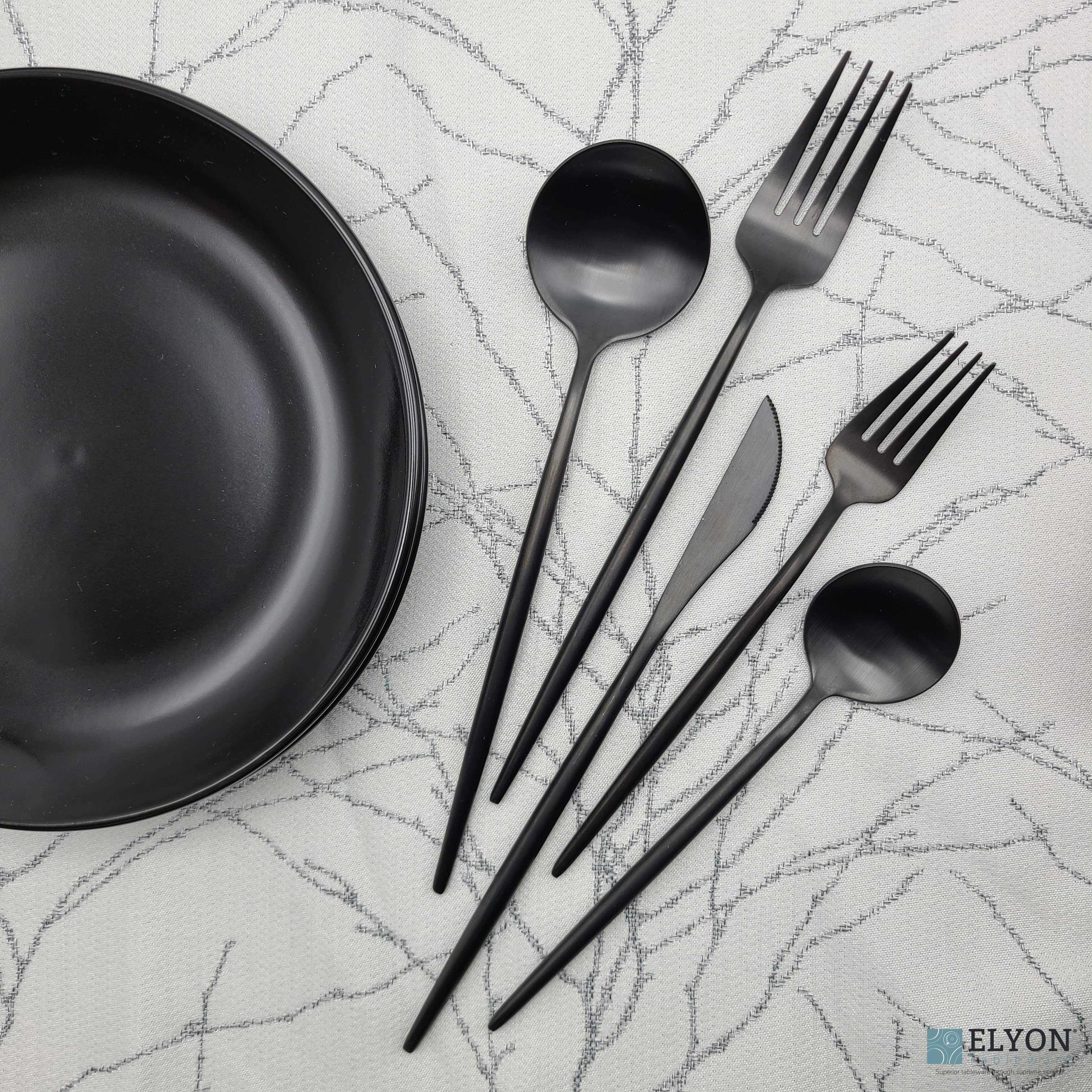 Elyon Tableware® - Vente Set de couverts - Ensemble de couverts colorés 20 pièces en acier inoxydable pour 4 personnes12