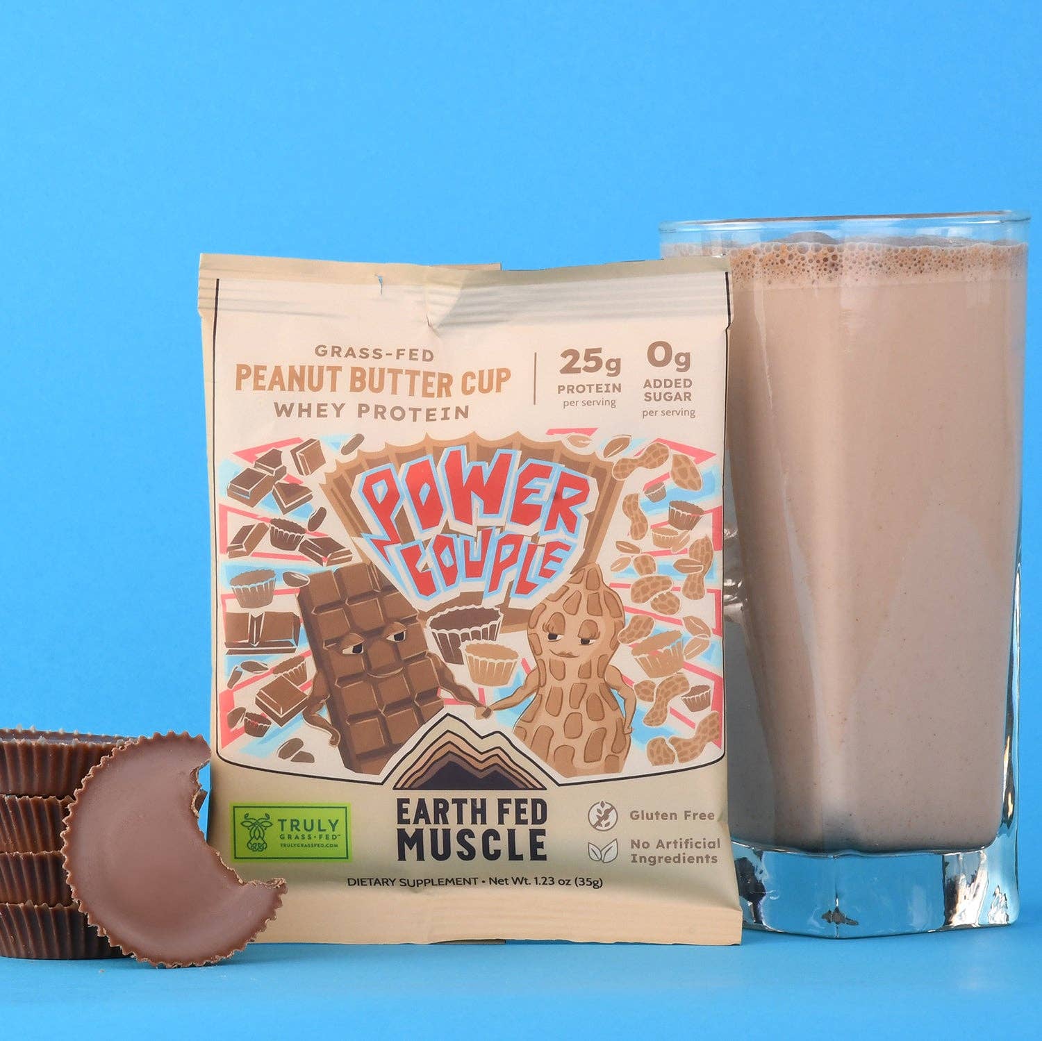 Earth Fed Muscle - Wholesale Protein/Superfood Powder - Single Serving Whey Protein Packs14