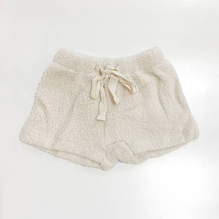 Teddy Shorts | Oatmeal for wholesale by Lmb&Co.