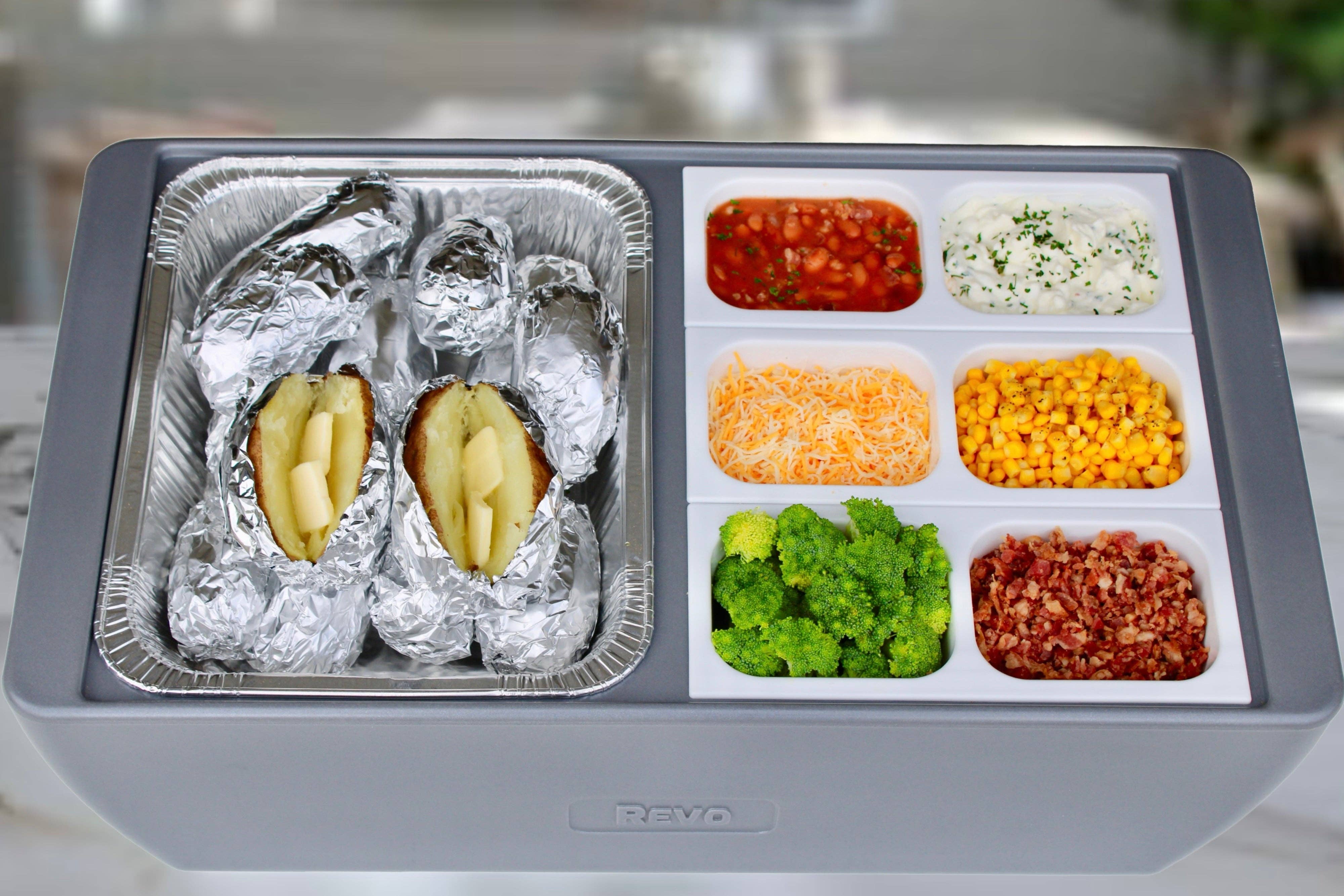 REVO Coolers - Wholesale Cooler/Cooler Bag - Dubler HEAT Flameless Chafer™ | Metallic Gray0