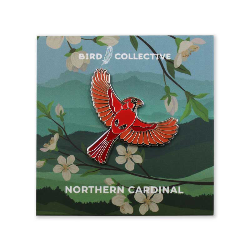 Bird Collective - Wholesale Lapel Pin/Button - Northern Cardinal Enamel Pin2
