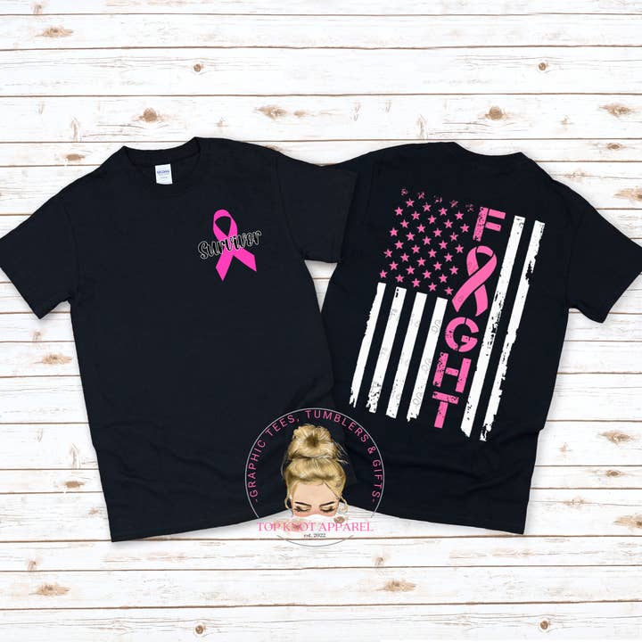 BC Fight Flag Adult T-Shirt for wholesale by Top Knot Apparel