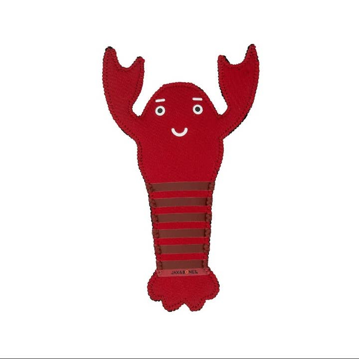 Pet Palette Distribution - Wholesale Pet Chew Toy - Dog - Jax & Bones Lola the Lobster Dog Toy Red 11"