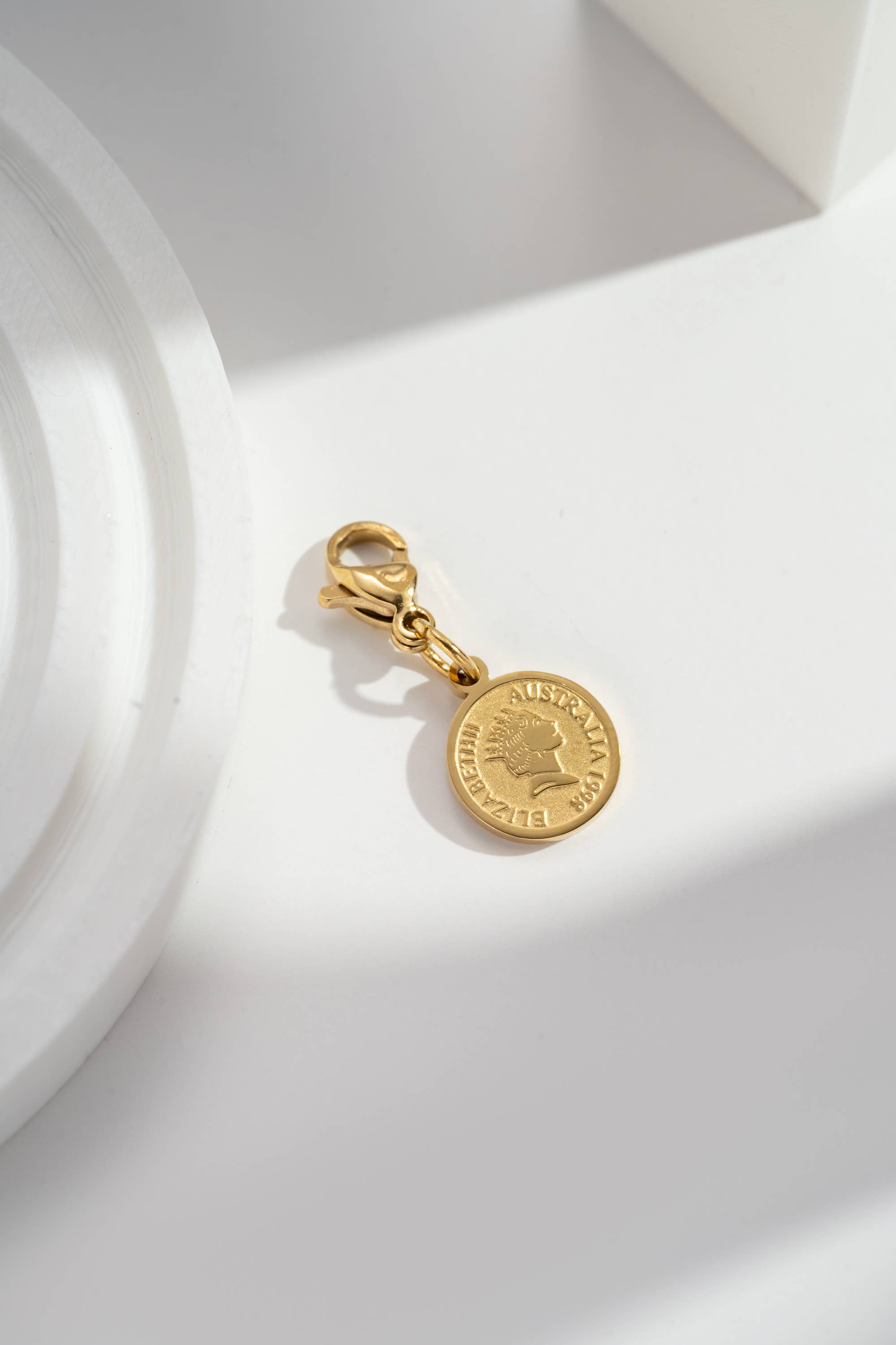 COSMOS - Wholesale Individual Charm/Pendant - Set of 11 gold pendants Assorted Charms in stainless steel9