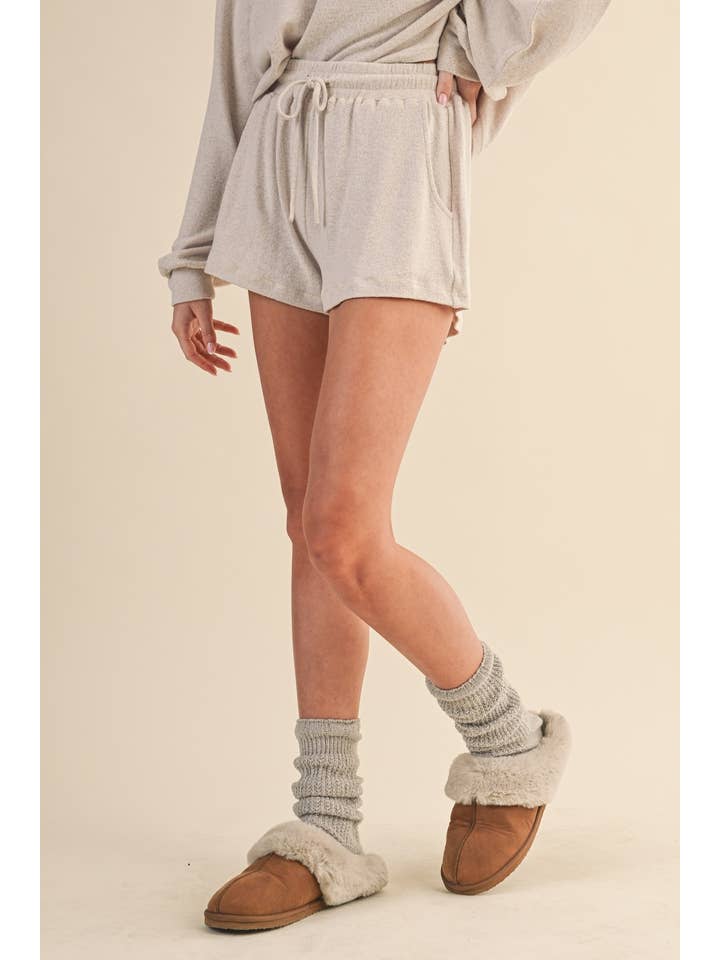 KIMBERLY C - Wholesale Lounge Shorts - Women's - Soft Brushed Hacci Shorts3