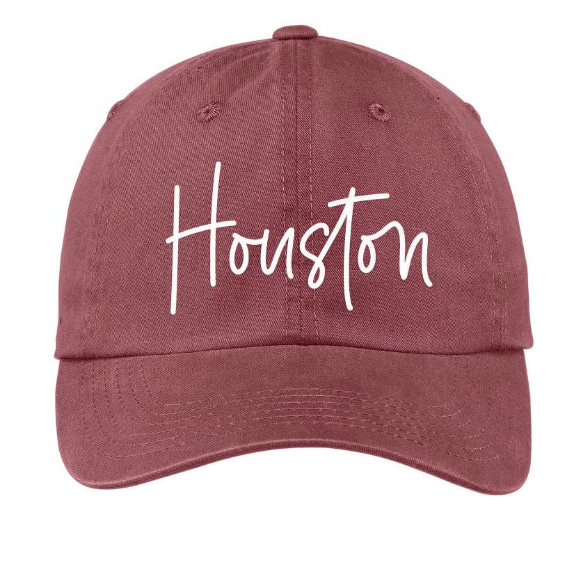 Frankie Jean - Wholesale Baseball Cap - Unisex - Houston Cursive Baseball Cap V112