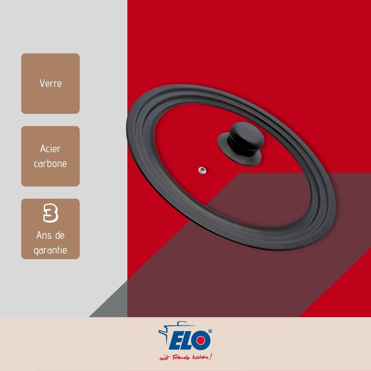 Elo - Wholesale Kitchen Tool/Gadget - Glass and carbon steel cooking lid for stoves2