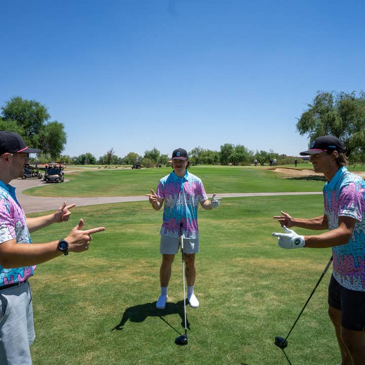 Shank It Golf - Wholesale Polo - Men's - Ice Cream Drip Polo