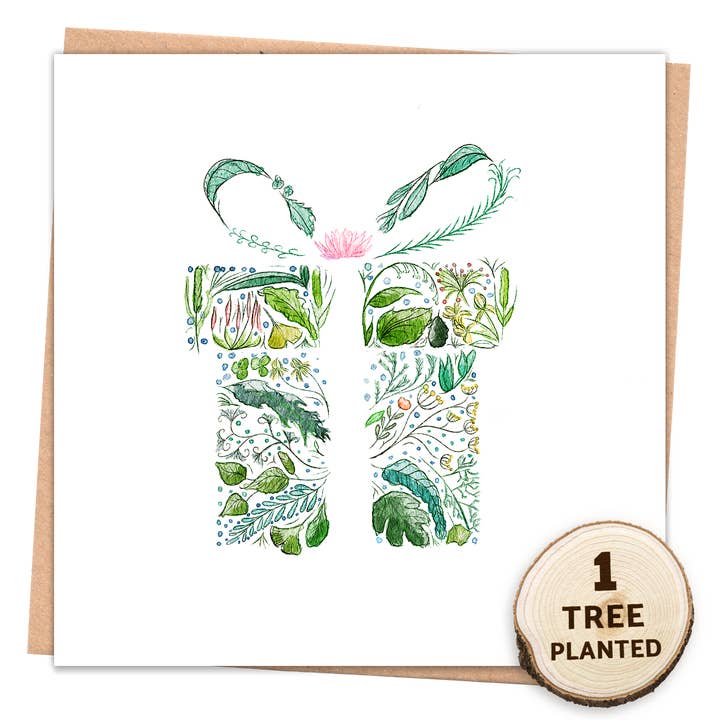 Recycled Eco Card & Plantable Bee Friendly Seed. Green Gift for wholesale by 1 Tree Cards
