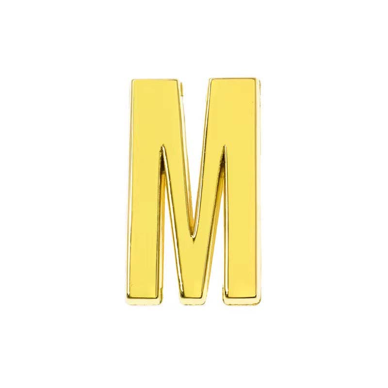 Deep South Originals Inc. - Wholesale Scarf Clip - Women's - Large Slide Letters - 14k Gold Plated Stainless Steel13