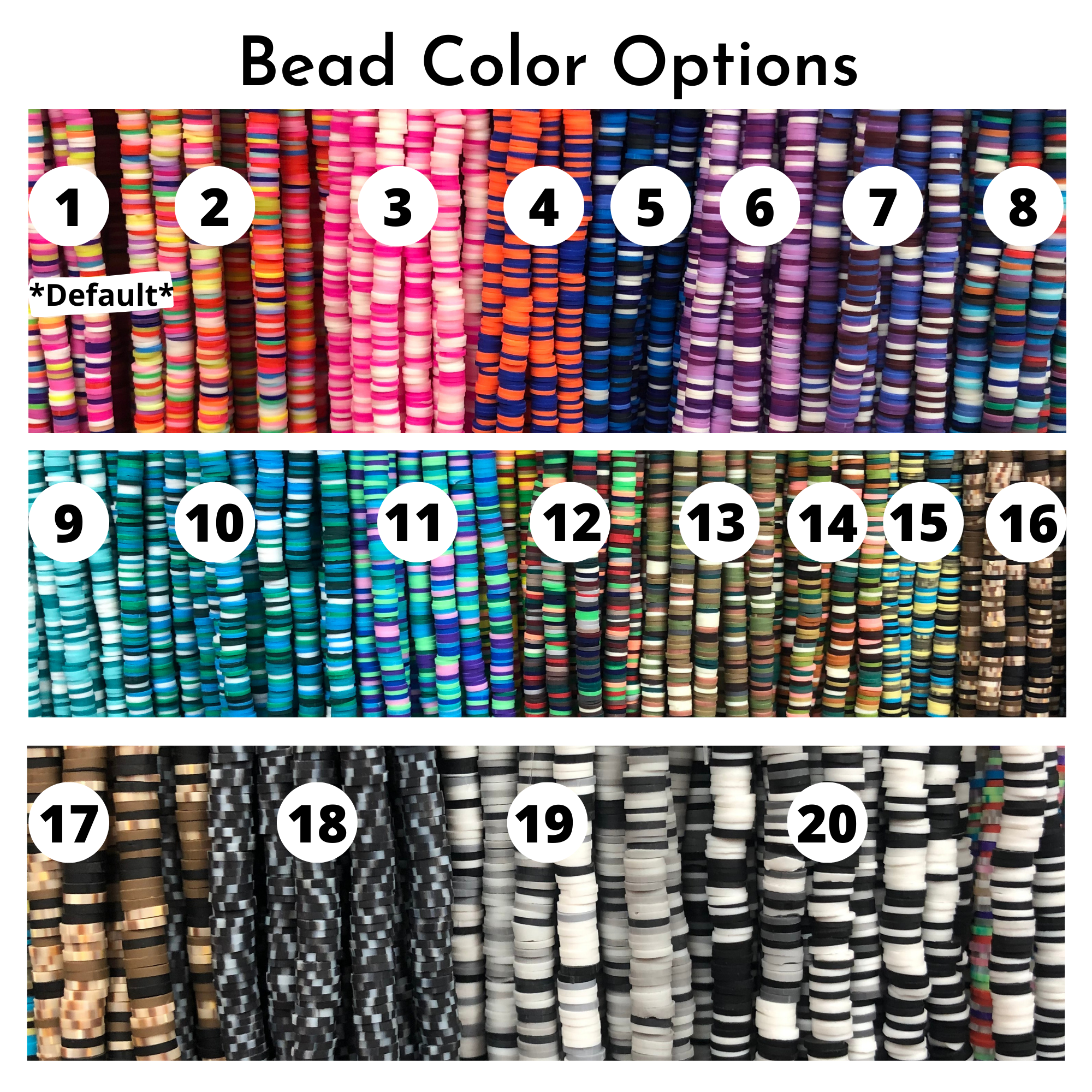 Anita's Accesorios - Wholesale Beaded Bracelet - Custom bead name bracelet  rainbow bracelet, heishi bracelet4