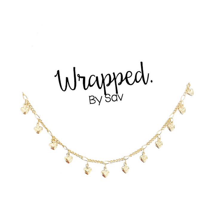 Herz baumeln Choker für den Großhandel von Wrapped. By Sav