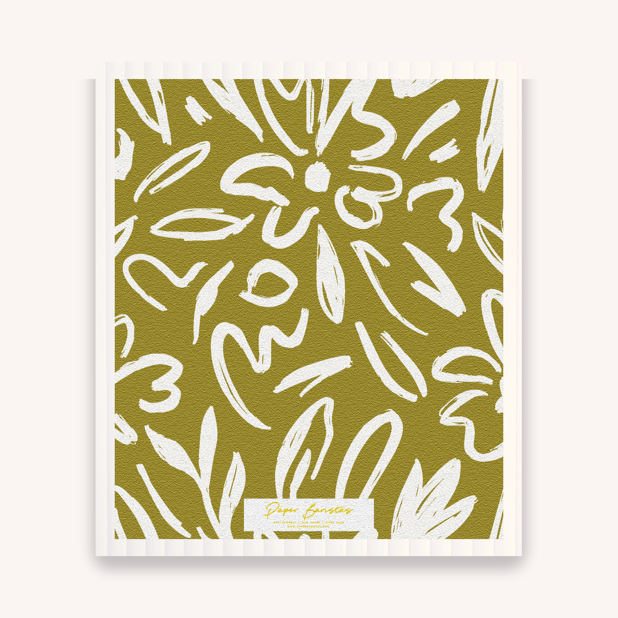 Paper Baristas – Großhandel Küchenhandtuch – Set aus 3 schwedischen Geschirrtüchern: Earthy Florals Combo2