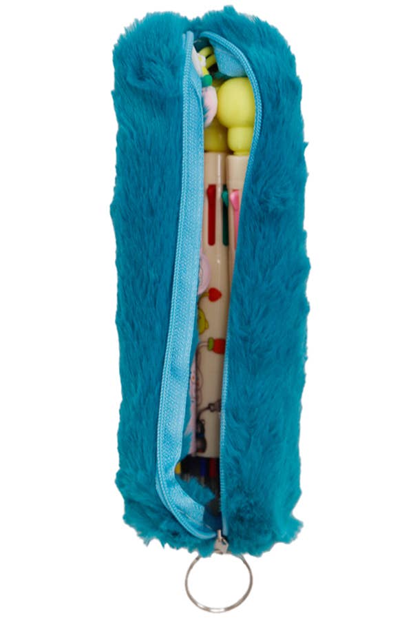 Cap Zone - Wholesale Makeup/Cosmetic Bag - Fluffy Faux Fur Zippered Pencil Case Makeup Cosmetic Pouch2