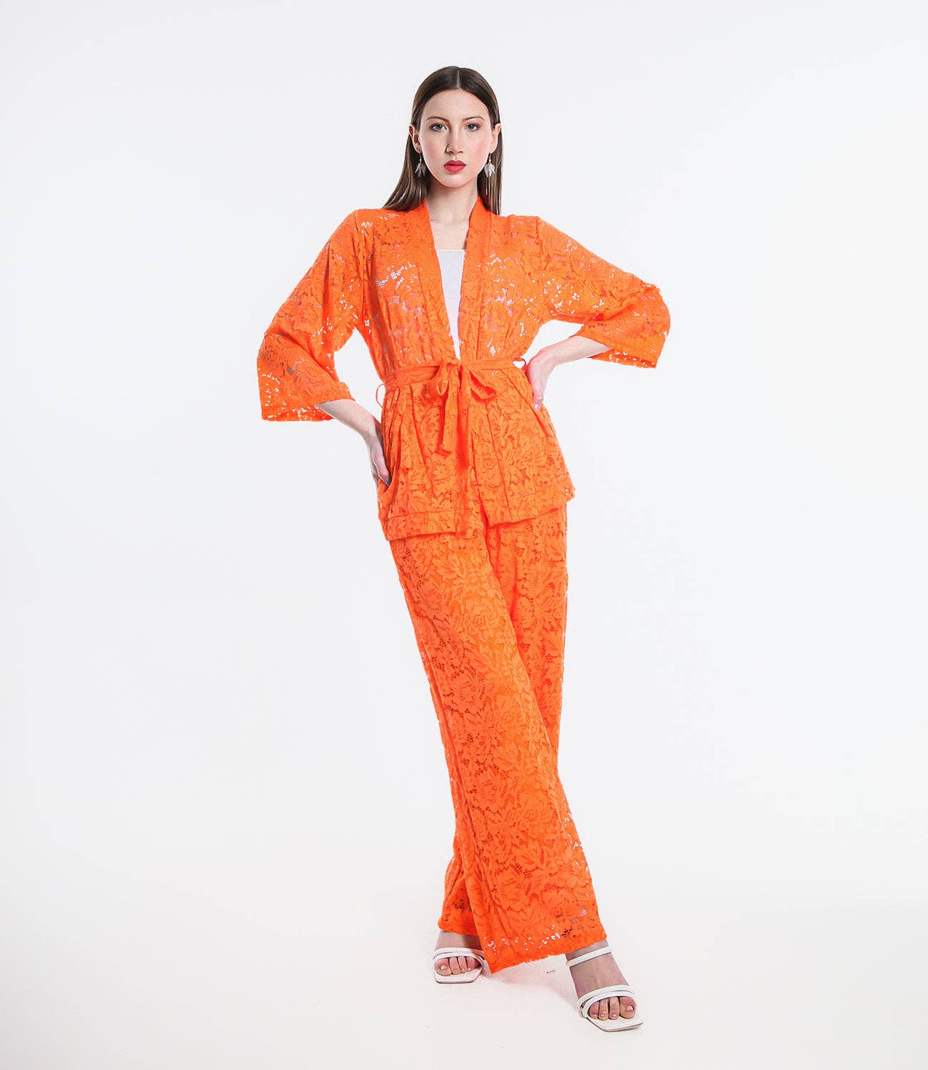 modáh - Vente Kimono – femme - Kimono à ceinture à la taille7