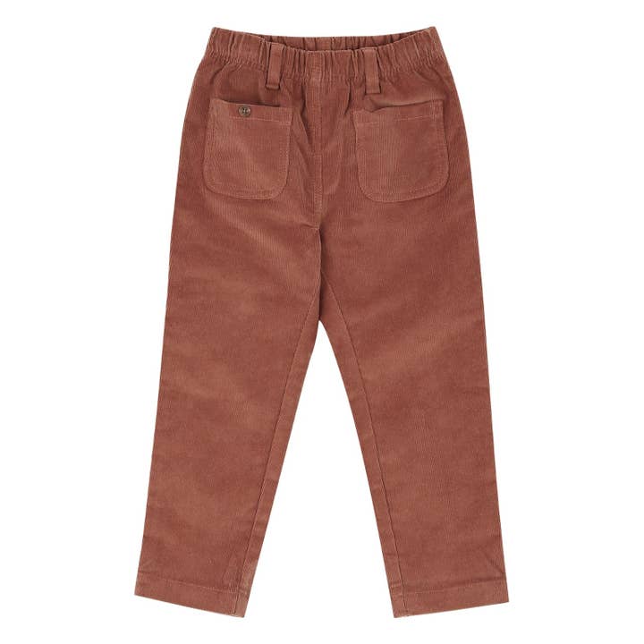 Paige Brick Corduroy Pants with Front Pockets for wholesale by ToTo Heros