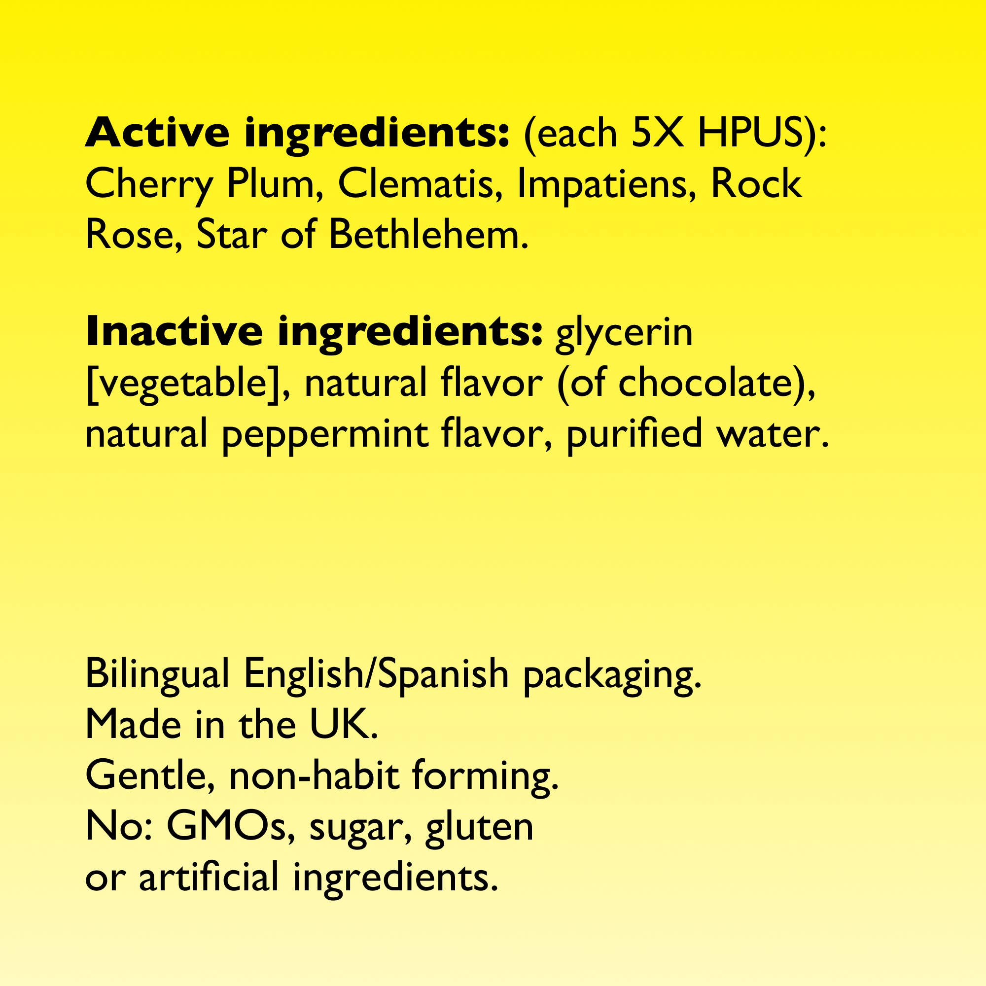 RESCUE & Bach Original Flower Remedies - Wholesale Oral Supplement/Vitamin - RESCUE REMEDY® Dropper, Chocolate & Peppermint Glycerin 20mL1